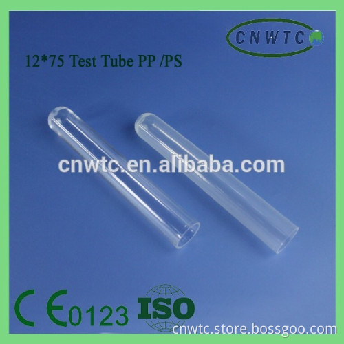 12X75mm plastic test tube